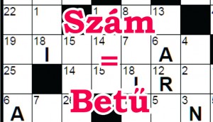 Szám = Betű rejtvények